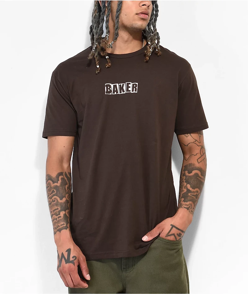 Baker Brand Logo Brown T-Shirt