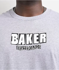 Baker Brand Logo Heather Grey T-Shirt