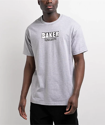 Baker Brand Logo Heather Grey T-Shirt