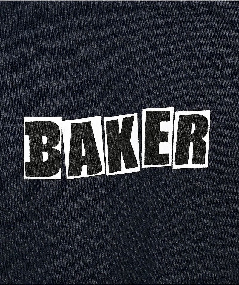 Baker Brand Logo Navy Long Sleeve T-Shirt
