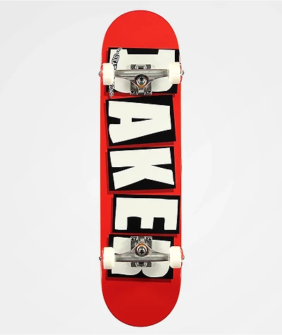 Baker Brand Logo Red 8.0" Skateboard Complete