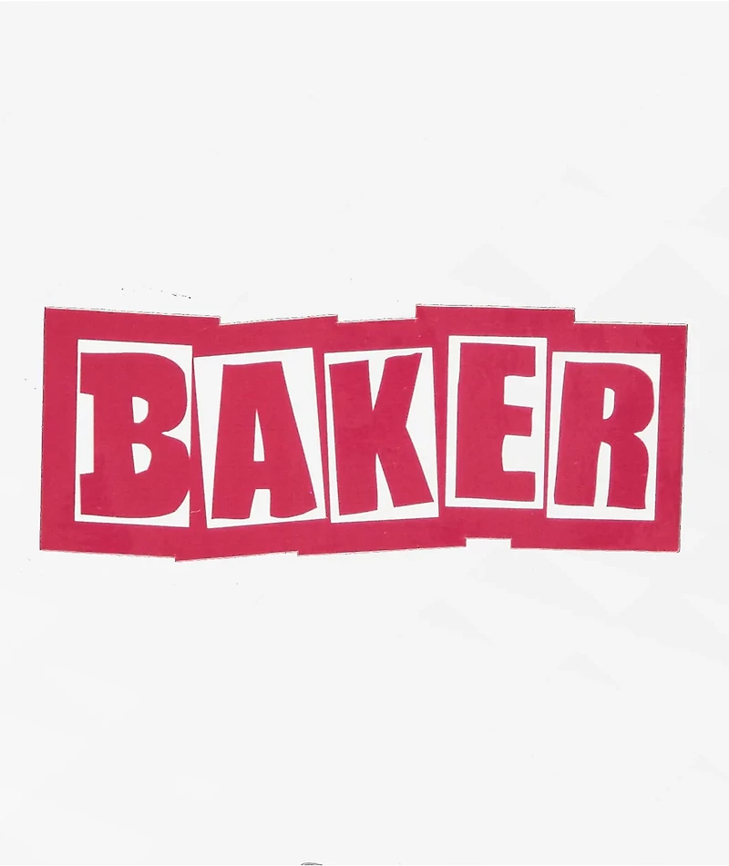 Baker Brand Logo Red Sticker