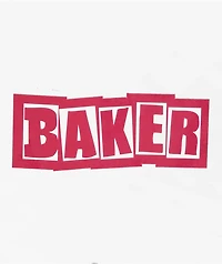 Baker Brand Logo Red Sticker