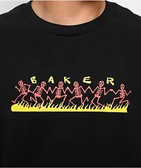 Baker Dancing Skellies Black T-Shirt