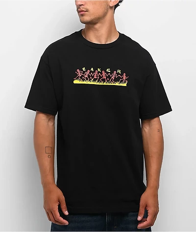 Baker Dancing Skellies Black T-Shirt