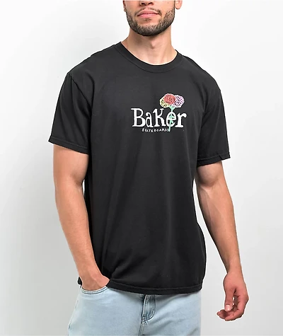 Baker Fleurs Black T-Shirt