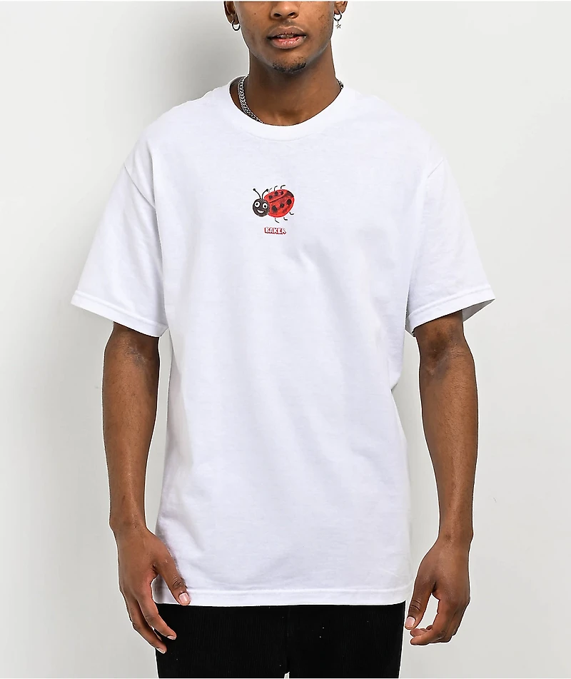 Baker Lady Bug White T-Shirt