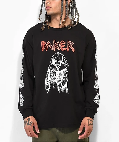Baker Nun Black Long Sleeve T-Shirt