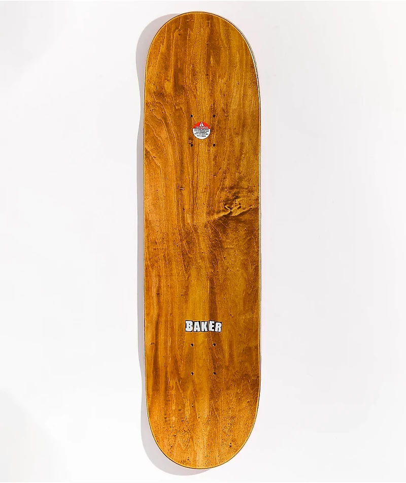Baker White Brand Logo 8.5" Skateboard Deck