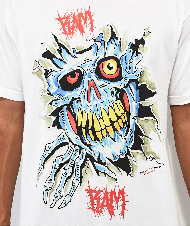 Bam Torn White T-Shirt