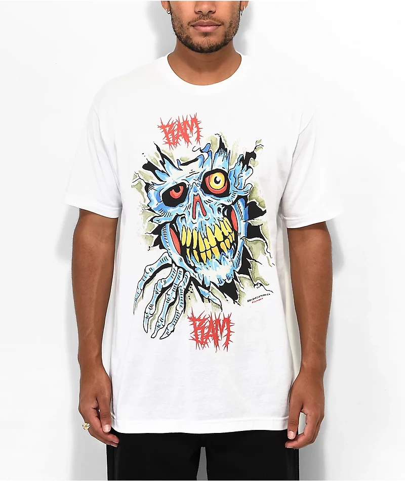 Bam Torn White T-Shirt