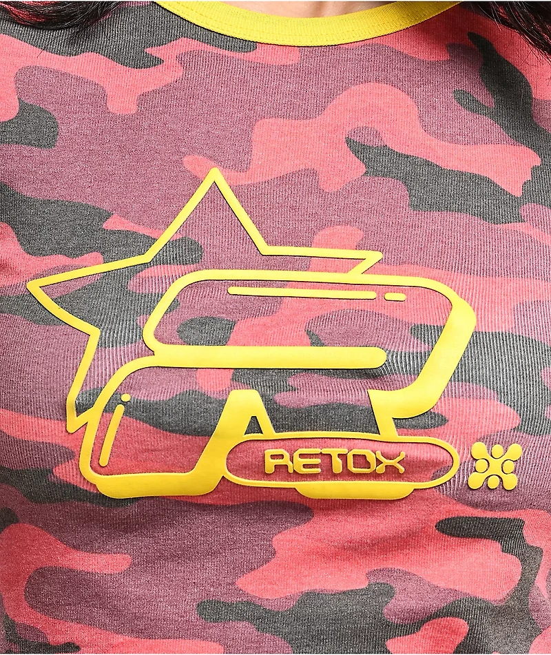 Basic Pleasure Mode Strawberry Camo Red T-Shirt