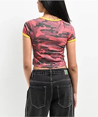 Basic Pleasure Mode Strawberry Camo Red T-Shirt