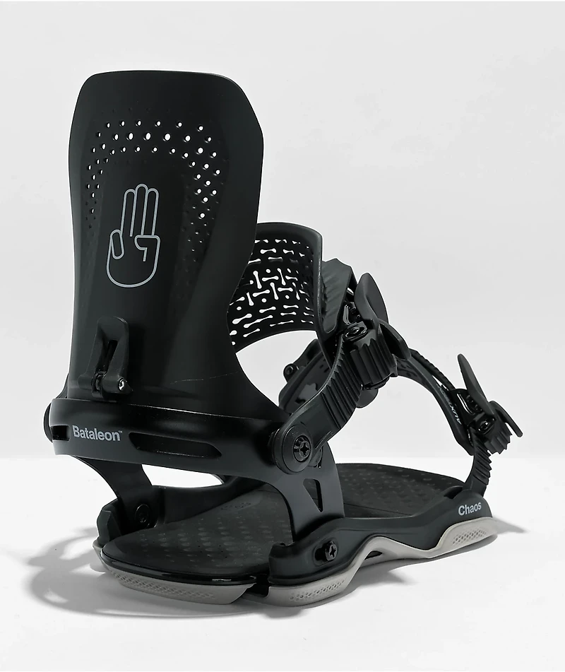 Bataleon Chaos Asymwrap Black Snowboard Bindings 2023