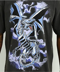 Bear Walker x Yu-Gi-Oh! Blue-Eyes White Dragon Black T-Shirt