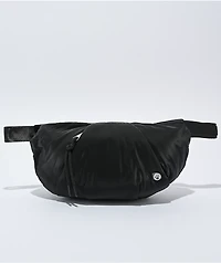 Bearpaw Crescent Black Puffer Crossbody Bag