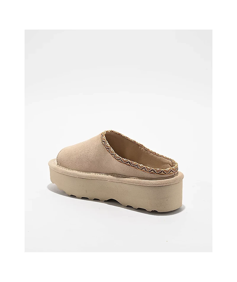 Bearpaw Navigate Camel Platform Slippers