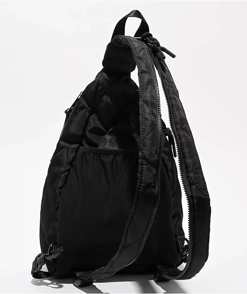 Bearpaw Quilted Black Crossbody Bag