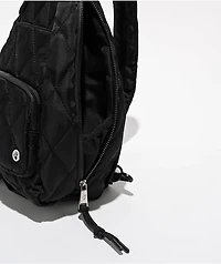 Bearpaw Quilted Black Crossbody Bag