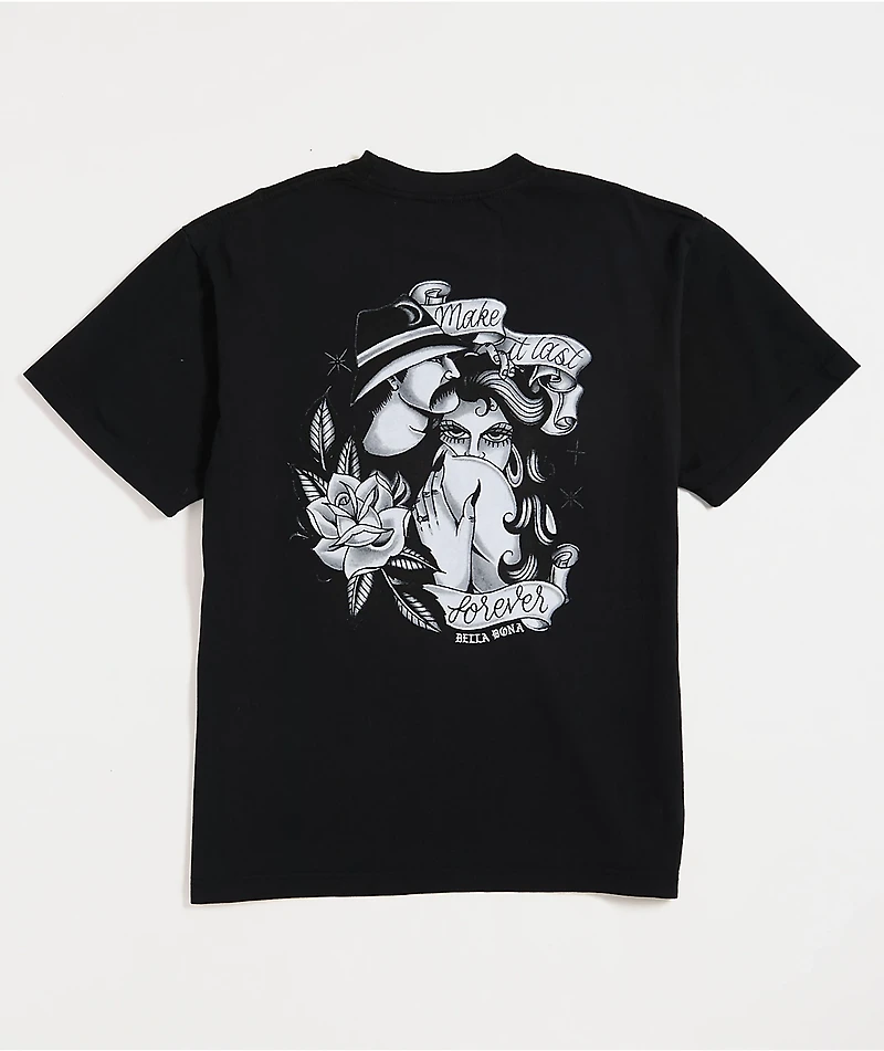 Bella Dona Make It Last Black T-Shirt