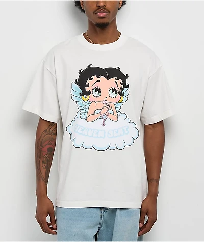 Bella Dona x Betty Boop Angel Betty White T-Shirt