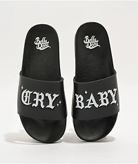 Bella Donna Cry Baby Black Slide Sandals