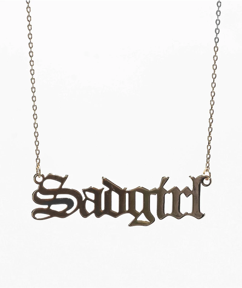 Bella Donna Sadgirl Yellow Gold Choker Necklace