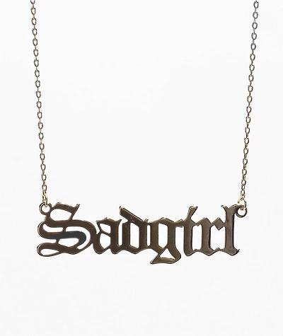 Bella Donna Sadgirl Yellow Gold Choker Necklace