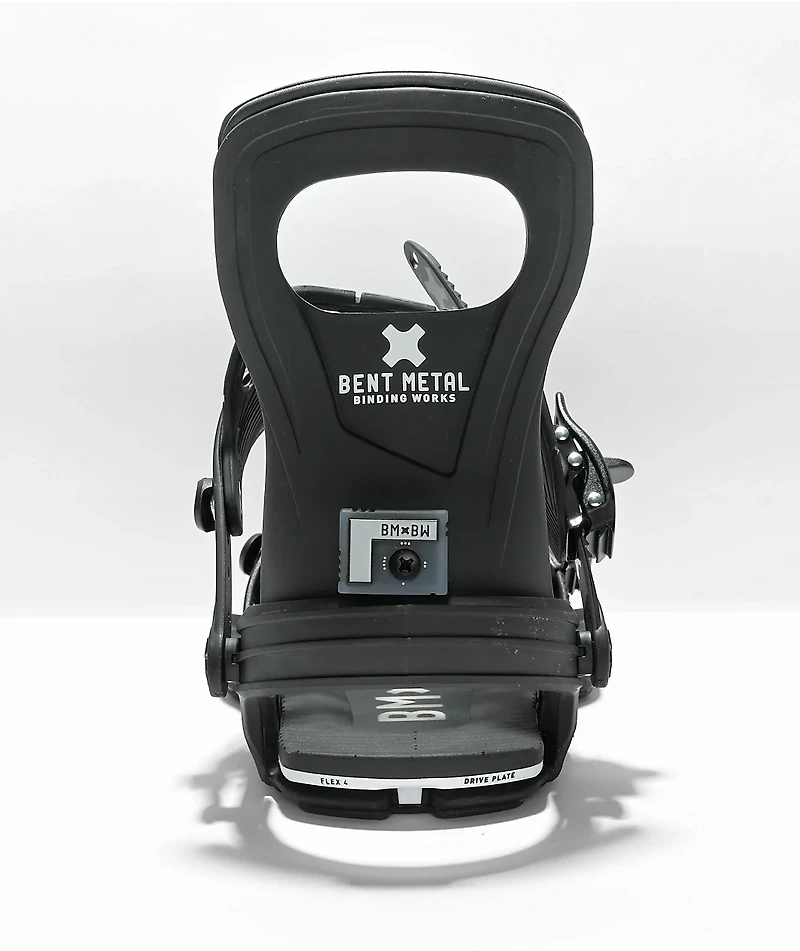 Bent Metal Bolt Black Snowboard Bindings