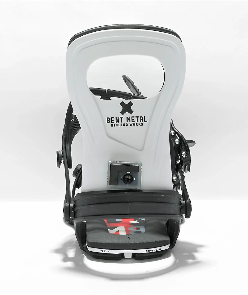 Bent Metal Bolt White Snowboard Bindings