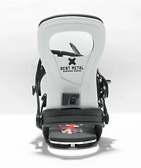 Bent Metal Bolt White Snowboard Bindings