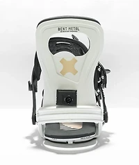 Bent Metal Women's Metta White Snowboard Bindings 2023