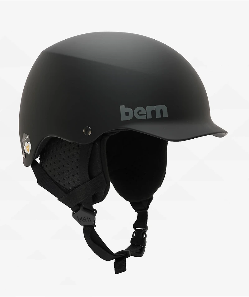 Bern Baker Matte Black Snowboard Helmet