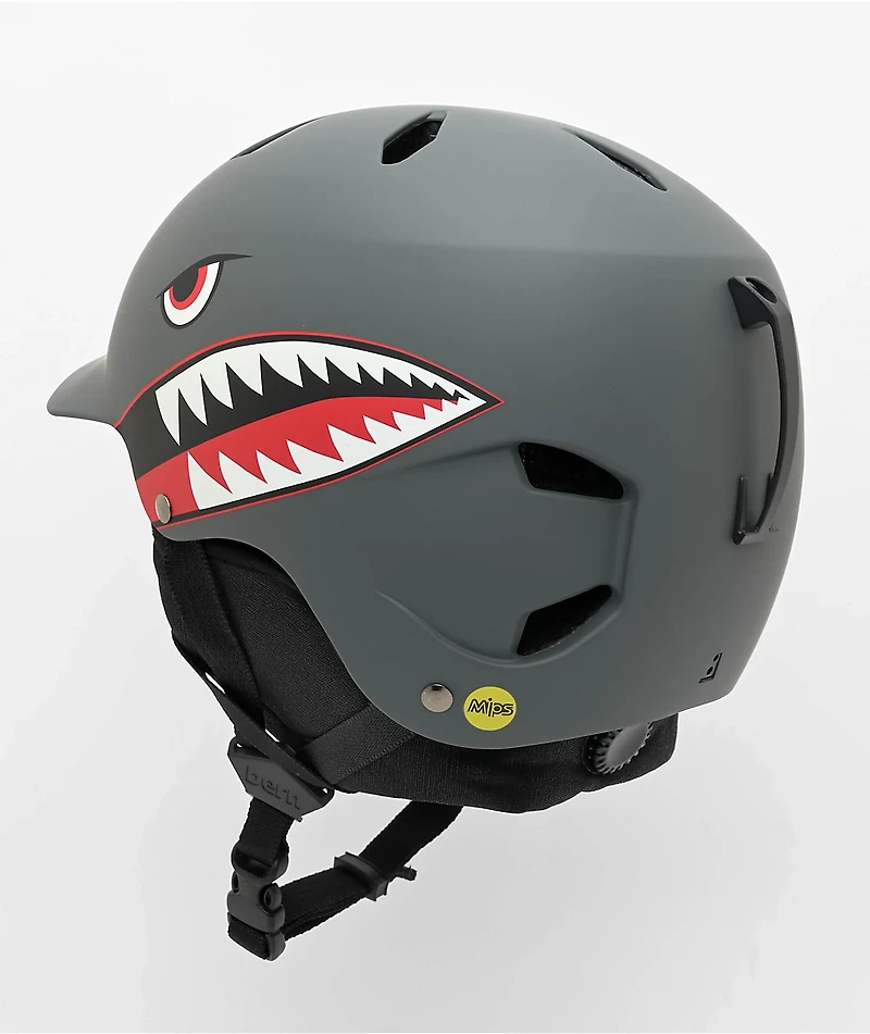 Bern Kids Bandito MIPS Matte Grey Tiger Snowboard Helmet
