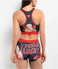 Betty Boop Feelin' Lucky Red & Black Underwear Set