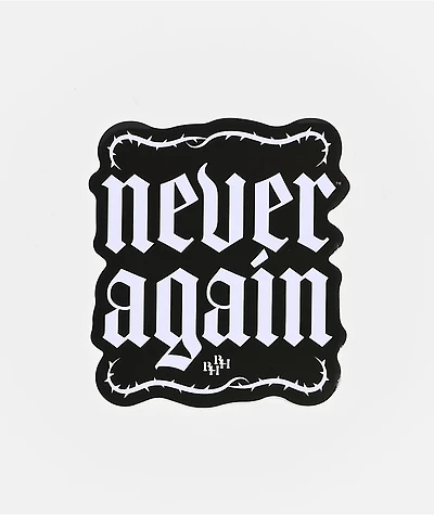 Beverly Hills Broken Hearts Never Again Sticker