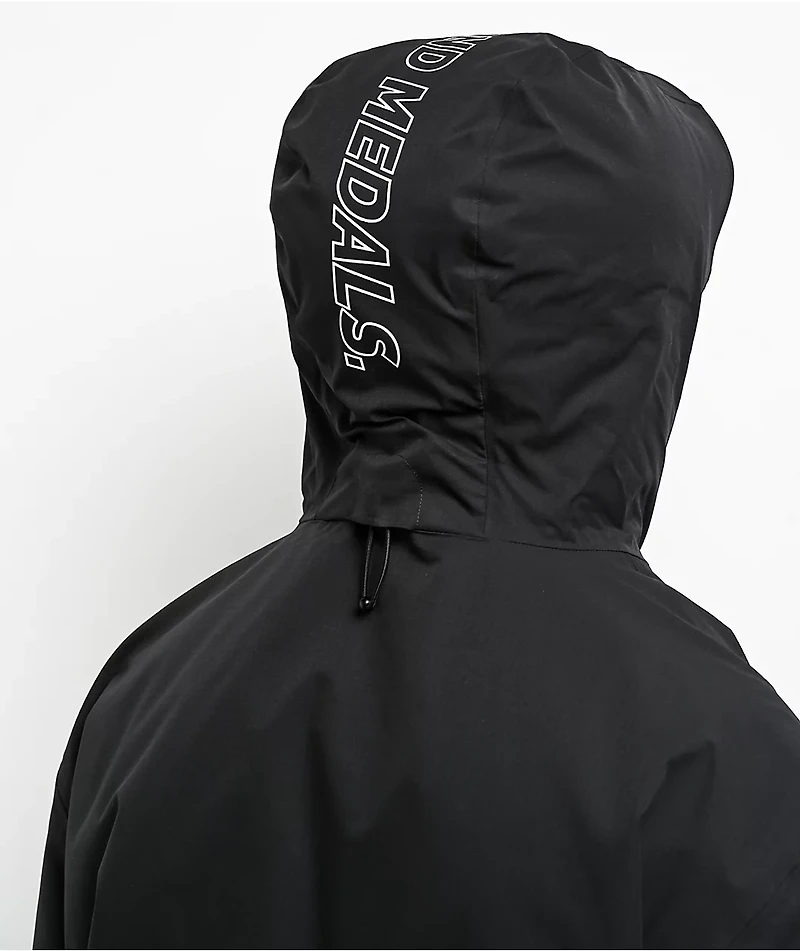Beyond Medals Full Zip Black 15K Snowboard Jacket