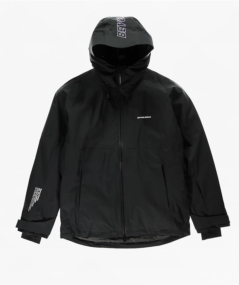 Beyond Medals Full Zip Black 15K Snowboard Jacket
