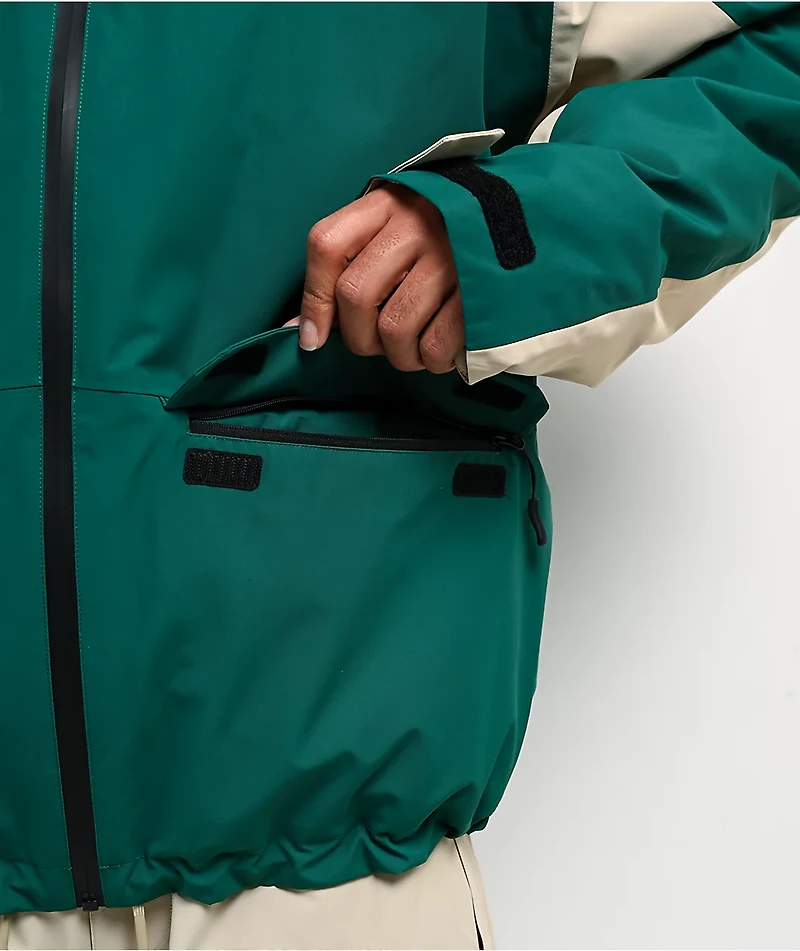 Beyond Medals Nostalgia Green 15K Snowboard Jacket