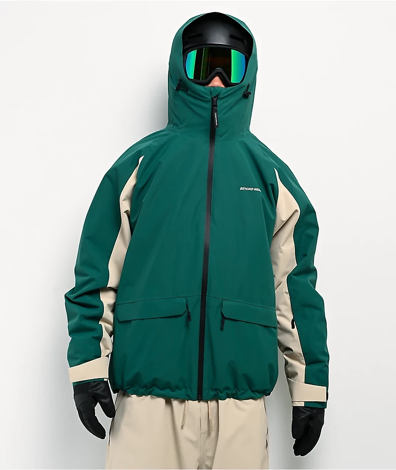 Beyond Medals Nostalgia Green 15K Snowboard Jacket
