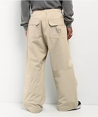Beyond Medals Park Beige 15K Baggy Snowboard Pants