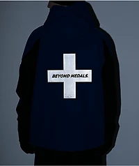 Beyond Medals Retro Anorak 2L Blue 15K Snowboard Jacket