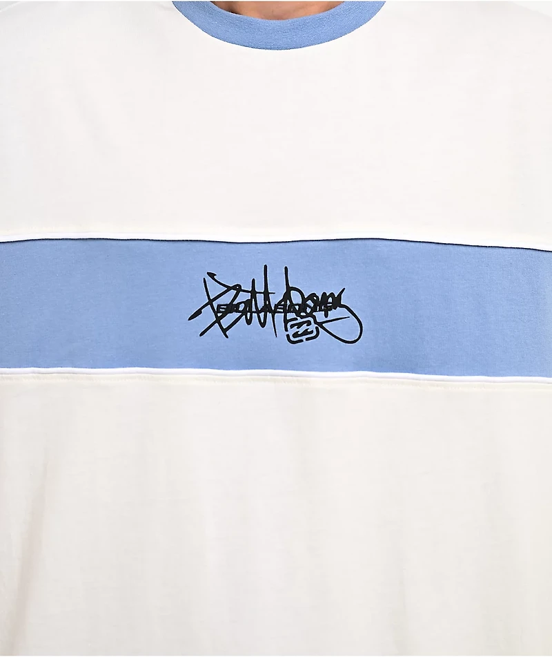 Billabong Bad Dog Shrapnel White & Blue T-Shirt