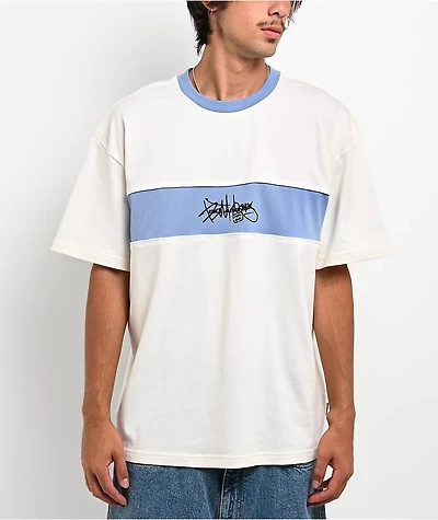 Billabong Bad Dog Shrapnel White & Blue T-Shirt