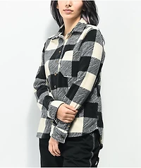 Billabong Forge White & Black Flannel Shirt