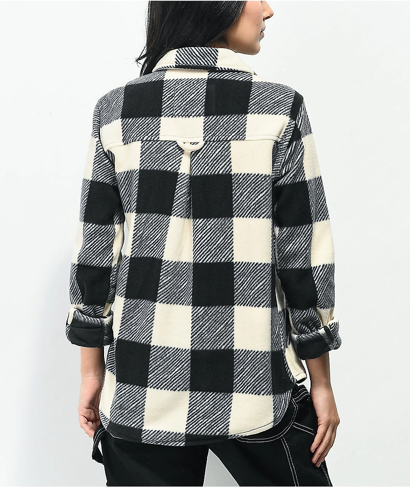 Billabong Forge White & Black Flannel Shirt