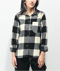 Billabong Forge White & Black Flannel Shirt