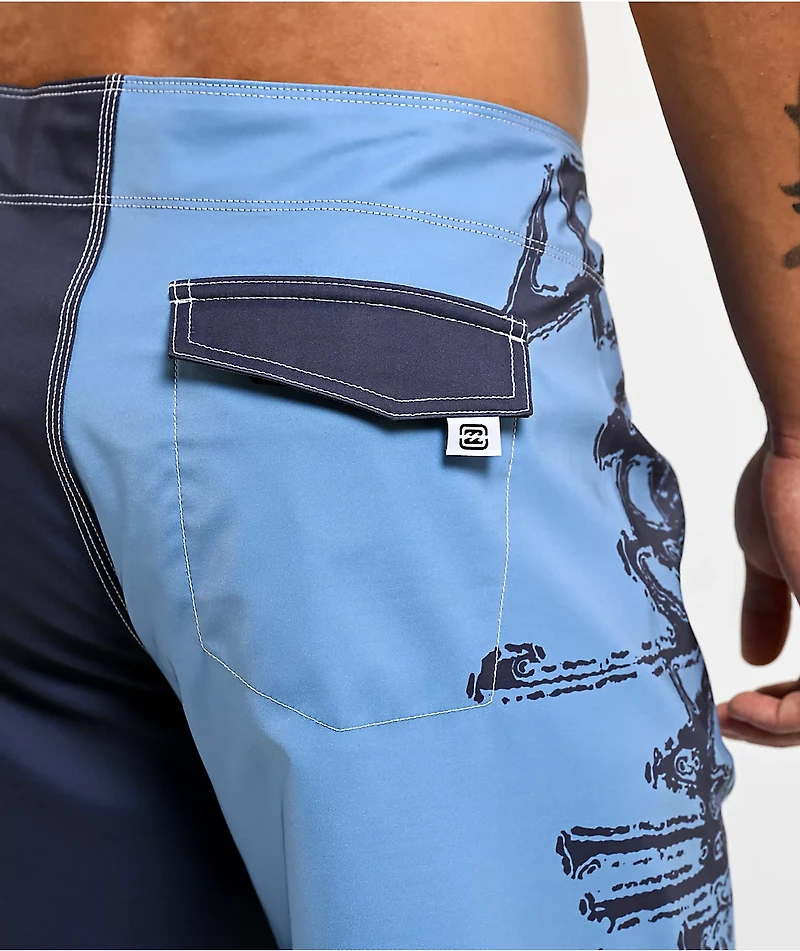 Billabong Inverted Pro Blue & Grey Board Shorts