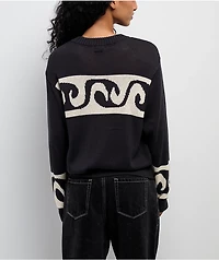 Billabong Wave Fade Black & White Sweater