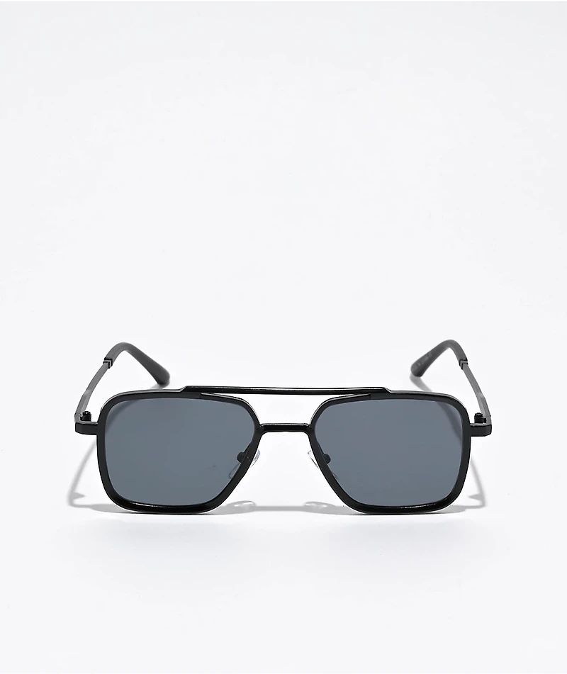 Bios Black Metal Pilot Sunglasses